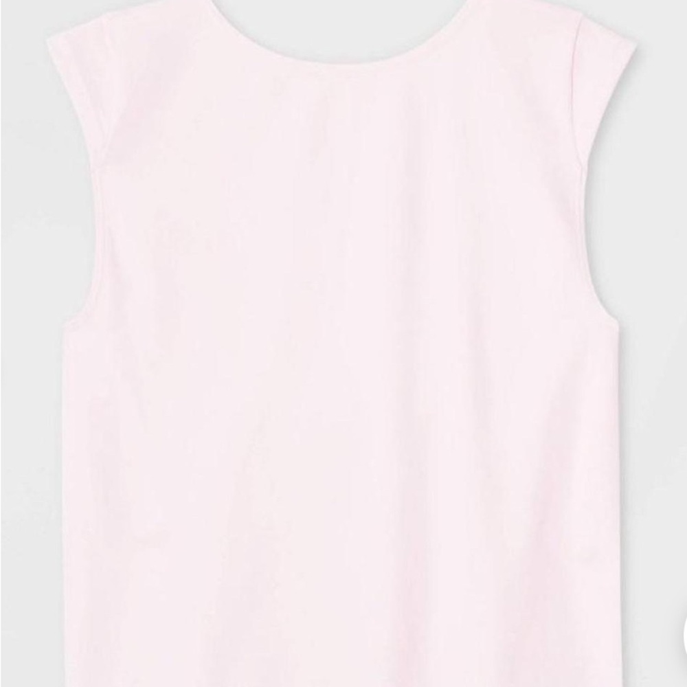 Wild Fable Pink Sleeveless Back Scoop Neck Top - Picture 3 of 3